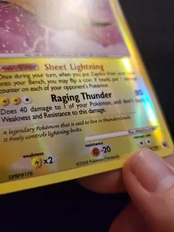 Pokemon Majestic Dawn Zapdos Reverse Holographic Card, Ungraded, Lightly Used - Image 2