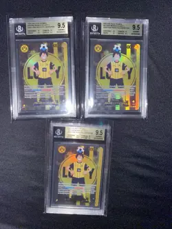 3x One Piece x BVB Monkey D. Luffy Promo Card ST13-003 Dortmund TCG BGS 9,5 - Image 1