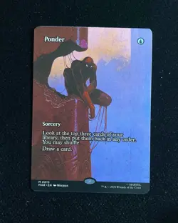 2025 Magic The Gathering MTG Marvel EN #M0013 Borderless Ponder GAV - Image 1