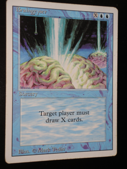Braingeyser Revised Edition LP Lightly Played MTG Magic the Gathering - Image 1