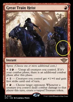 1x - Great Train Heist - Promo Pack #125p - Outlaws of Thunder Junction - NM MTG - Image 1
