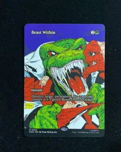 2025 Magic The Gathering MTG Marvel EN #M0033 Borderless Beast Within GAV - Image 1