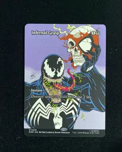 2025 Magic The Gathering MTG Marvel EN #M0018 Borderless Infernal Grasp #2 GAV - Image 1