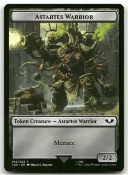 X4 Plaguebearer of Nurgle / Astartes Warrior (012) Double-Sided MTG Warhammer - Image 2
