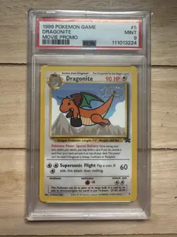 Pokemon Wotc Black Star Promo # 5 Dragonite PSA 9 - Image 1