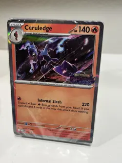 Pokemon Ceruledge Sealed Build And Battle Prerelease Deck Phantasmal Flames - Image 1
