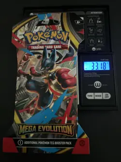 (VERY HEAVY) 33.18g Pokemon TCG Mega Evolution Sleeved Booster Pack (SEALED)✅ - Image 1