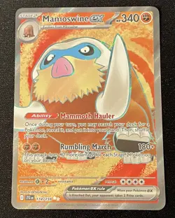 Pokemon TCG - Mamoswine ex 174/159 - Journey Together - Full Art NM Near Mint - Image 1