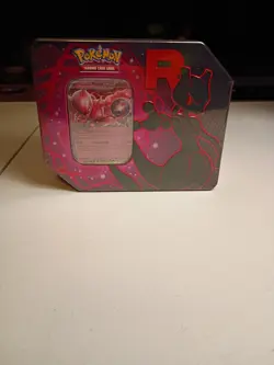 *SEALED* Pokemon Team Rocket Tin [Team Rocket's Mewtwo ex] - Image 1