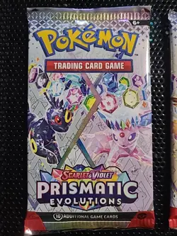 Pokemon TCG: Prismatic Evolutions Pack Art Set! Lot of Four (4) Booster Packs! - Image 3