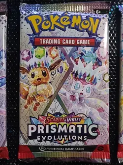 Pokemon TCG: Prismatic Evolutions Pack Art Set! Lot of Four (4) Booster Packs! - Image 4