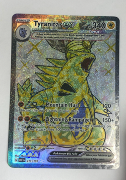 Pokemon TCG Pokemon TCG Obsidian Flames Tyranitar EX 211/197 Near Mint - Image 1