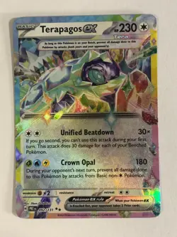 Pokemon TCG Prismatic Evolutions Terapagos EX 092/131 Near Mint - Image 1