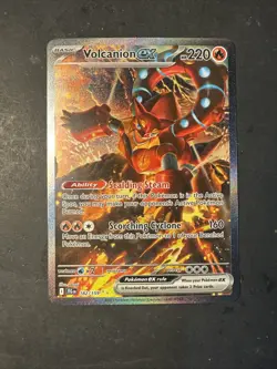2025 Pokemon S&V Journey Together Volcanion EX 182 /159 FULL ART Holo Rare SIR - Image 1