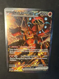 2025 Pokemon S&V Journey Together Volcanion EX 182 /159 FULL ART Holo Rare SIR - Image 5