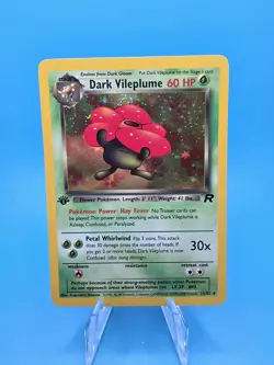 Pokemon 1st Edition Dark Vileplume 13/82 Team Rocket Holo - Image 1
