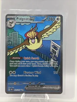 Pokemon TCG: Pidgeot ex (Special Illus. Rare) - 225/197 - S&V Obsidian Flames NM - Image 1