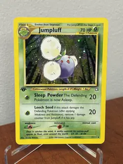 Pokemon TCG Jumpluff Neo Genesis 7/111 Holo 1st Edition Holo Rare LP/MP - Image 1