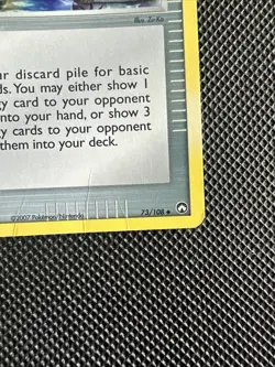 Pokemon Power Keepers Set Energy Recycle System Reverse Holo Rare 73/108 HP - Image 3