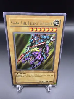 Gaia The Fierce Knight LOB-006 The Legend of Blue Eyes White Dragon-1st Edition - Image 1