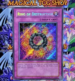 Yugioh Ring of Destruction PGD-000 Secret Rare Holo Bleed Konami 2003 - Image 1