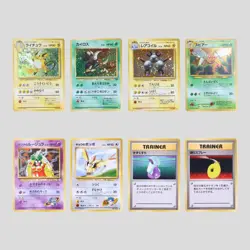 Japanese pokemon card old back vintage set 8 Raichu Pinsir Magneton(A- rank) - Image 2