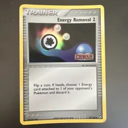 Energy Removal 2 Holo 74/108 Reverse Holo Pokemon Card- EX Power Keepers MP/HP - Image 1