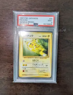 1997 Pikachu Toyota Promo PSA 9 Mint Japanese Pokemon Card #25 - Image 1