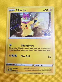 Pikachu SWSH234 SWSH: Sword & Shield Promo Cards Holo Swirl - Image 1