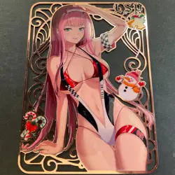 Goddess Story Gold METAL Card - Maiden Party - Serial Number #/200! Zero Two 2 - Image 4