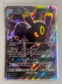 Umbreon GX 80/149 Sun & Moon Base Set Pack Fresh Mint - Ultra Rare Pokemon Card - Image 1