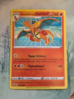 Special Delivery Charizard SWSH075 SWSH: Sword & Shield Promo Cards Holo - NICE! - Image 1