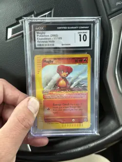 CGC 10 GEM MINT Magby 🔥 2002 Expedition 17/165 Reverse Holo Pokemon Card 🔥 psa - Image 4