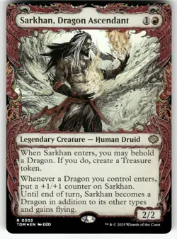 MTG | Sarkhan, Dragon Ascendant (#302) (Showcase)FOIL | (NM) Tarkir: Dragonstorm - Image 1