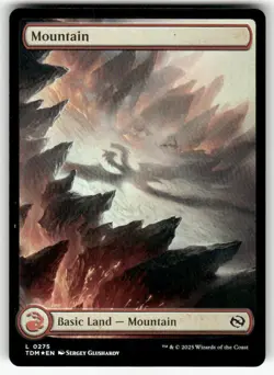 MTG | Mountain (#275) (Full Art) FOIL | (NM) Tarkir: Dragonstorm - Image 1