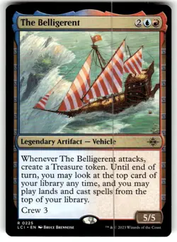 x1 The Belligerent LCI MTG 225 RARE M/NM 1x - Image 1