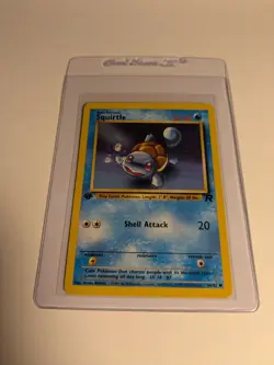 Squirtle 68/82 Team Rocket 1st Ed Non Holo WotC 2000 Vintage Pokemon TCG - Image 1