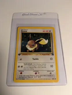 1st Edition Eevee 55/82 Team Rocket 2000 Pokemon Card - Image 1