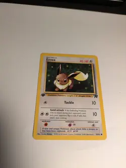 1st Edition Eevee 55/82 Team Rocket 2000 Pokemon Card - Image 2