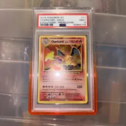 2016 Pokemon XY Evolutions graded guard included Charizard Holo Prerelease PSA 9 - Image 3