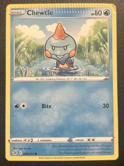 Chewtle 80/264 | Common Regular | S&S: Fusion Strike - Pokemon FULL CRIMP ERROR - Image 1