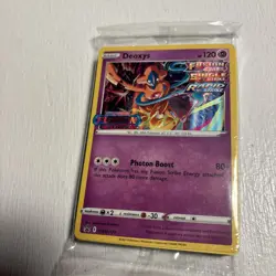 Fusion Strike Pre Release Promo Sealed Pack Deoxys SWSH170 Pokemon TCG - Image 1