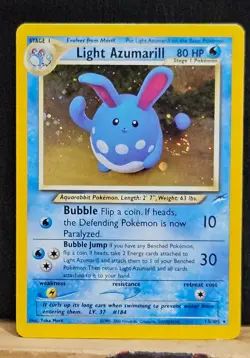 Pokemon Light Azumarill Holo LP+ Neo Destiny w/ Holo Swirl 🌀 - Image 1