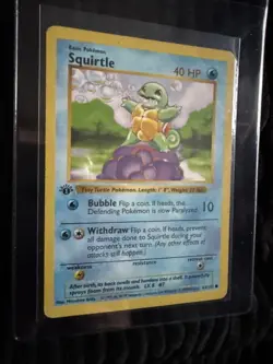 Pokemon Squirtle Base Set (Shadowless) 1st Edition 63/102 Common LP - Image 4