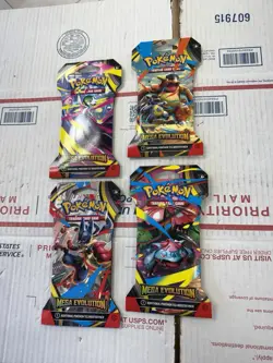 Pokemon TCG (4) Mega Evolutions Sleeved Booster Packs - Full Art Set : Lot Of 4 - Image 2