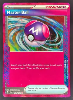 2024 Pokemon Gaming SV Temporal Forces - TEF EN Master Ball #153/162 - Image 1