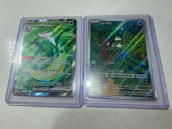 Pokemon Serperior Ex 156/086 Black Bolt Full Art Basculin 108/86 White Flare Lot - Image 1