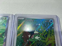 Pokemon Serperior Ex 156/086 Black Bolt Full Art Basculin 108/86 White Flare Lot - Image 3