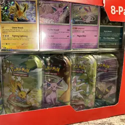 LOT OF 2 Pokemon Prismatic Evolutions Costco Mini Tins Factory Sealed FAST SHIP - Image 4