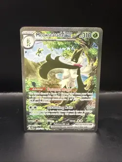 Pokemon Meowscarada ex 256/193 Sv02: Paldea Evolved Holo TCG SIR - Image 1